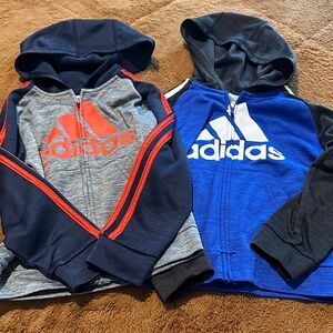 Adidas Kids' Dual Hoodie Set - Navy, Gray, and Blue
